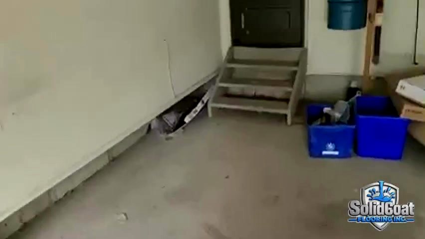 Garage before coating